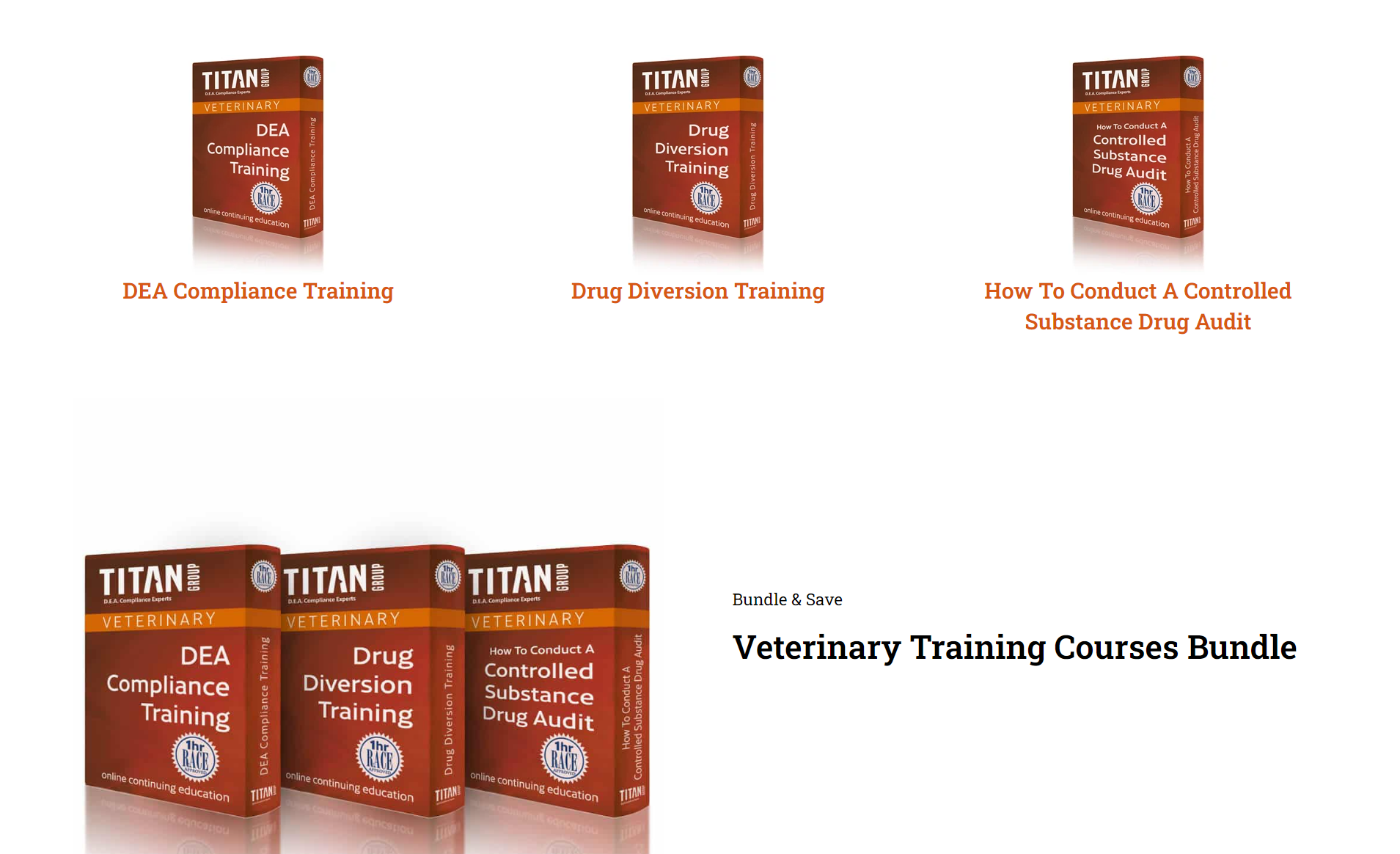 TITAN Veterinary Training Courses Bundle